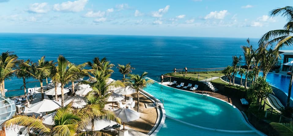 Hotel resort background